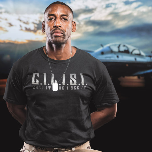 "C.I.L.I.S.I."Call It Like I See It  T-shirt (Black)