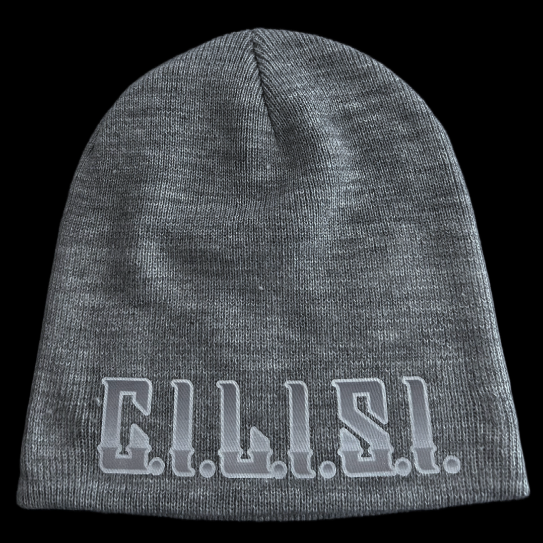 "C.I.L.I.S.I." Beanie w/OG font (Light Gray)