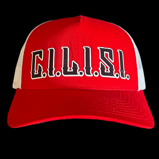 "C.I.L.I.S.I." Snapback w/black OG font (Red)