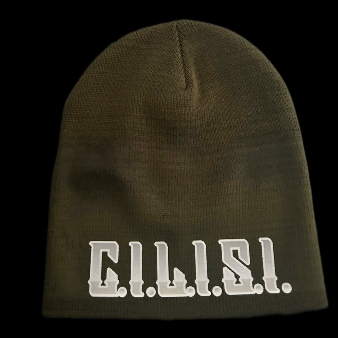 "C.I.L.I.S.I." Beanie w/OG font (Green)