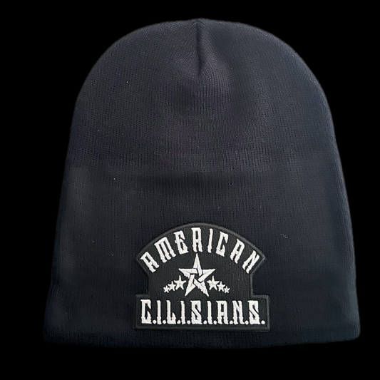 "AMERICAN C.I.L.I.S.I.A.N.S." Beanie (Black)