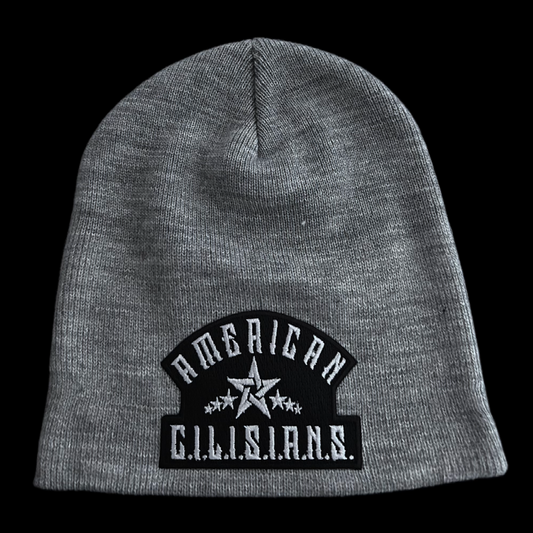 "AMERICAN C.I.L.I.S.I.A.N.S." Beanie (Light Grey)