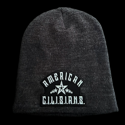 "AMERICAN C.I.L.I.S.I.A.N.S." beanie (Dark grey)