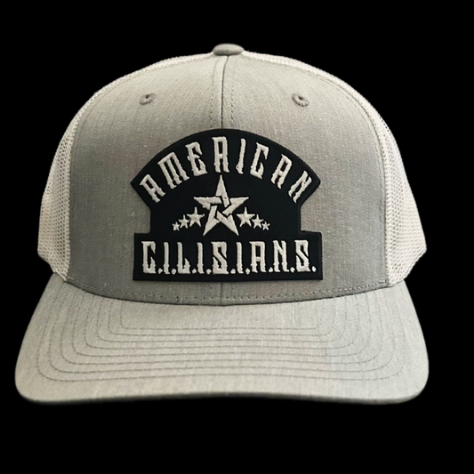 "AMERICAN C.I.L.I.S.I.A.N.S." Snapback (Light Grey)