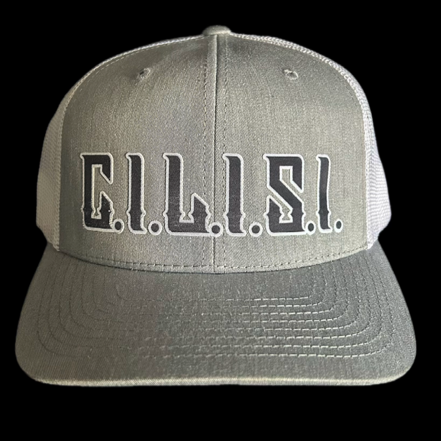 "C.I.L.I.S.I." Snapback w/Black OG font (Light Gray)